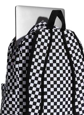 Sac à dos Vans Old Skool Checkerboard blanc et noir