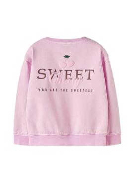 Sweat-shirt Name It Nadena rose pour fille