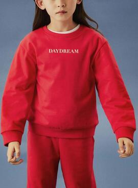 Sweat à capuche Name It Noriana rouge pour fille