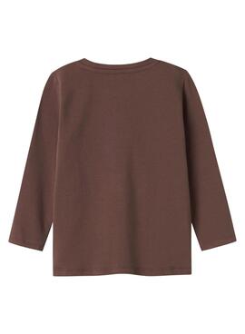 T-shirt Name It Nona marrón pour fille