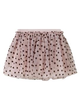 Jupe Name It Nea en tulle rose pour fille