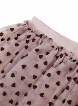 Jupe Name It Nea en tulle rose pour fille