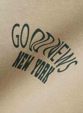 Sweat à capuche Name It Nolen Beige pour garçon