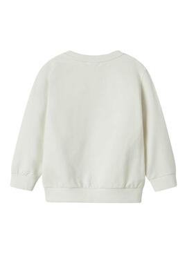 Sweat à capuche Name It Notus blanc pour garçon