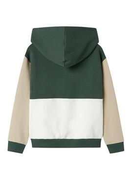 Sweatshirt Name It Nola verte pour garçon