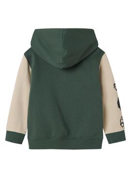 Veste en molleton Name It Nyree verte pour garçon
