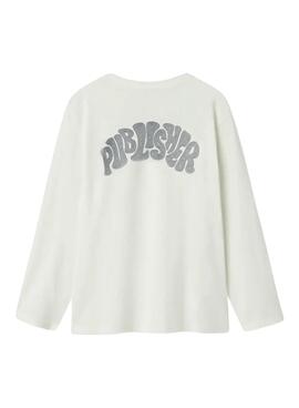 T-shirt Name It Nepol blanc pour garçon