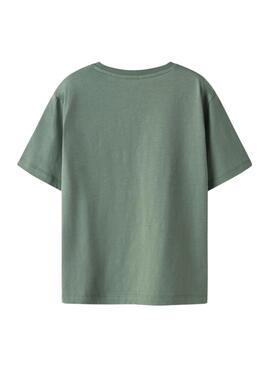 T-shirt Name It Nelson verte pour garçon.