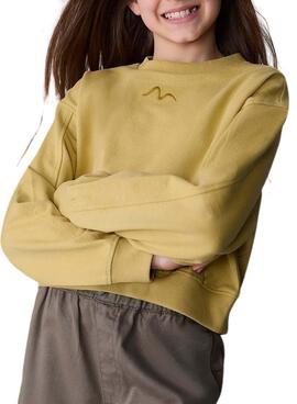 Sweat-shirt moutarde Mayoral pour fille