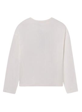 T-shirt graphique blanche Mayoral pour fille