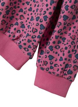 Sweat-shirt Name It Nula coeurs roses pour fille