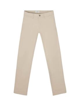 Pantalon chino Silbon Casual beige pour homme