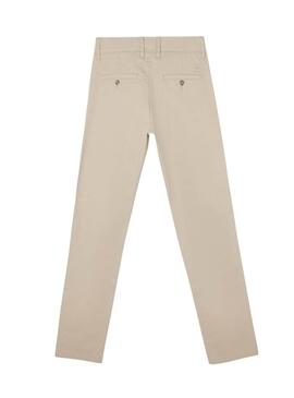 Pantalon chino Silbon Casual beige pour homme