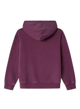 Sweatshirt Pepe Jeans Alicia grenat pour fille