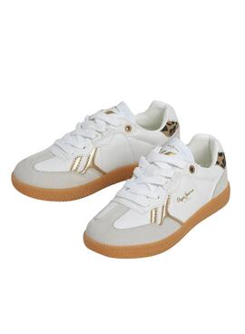 Baskets Pepe Jeans Ball blanc pour fille