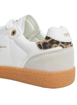 Baskets Pepe Jeans Ball blanc pour fille