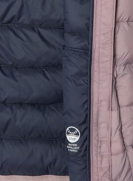 Veste matelassée Pepe Jeans Dahlia rose pour fille