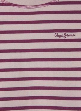 Maillot Pepe Jeans Adrianne à rayures pour fille