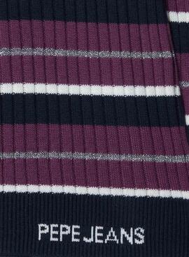 Maillot côtelé à rayures Pepe Jeans pour fille