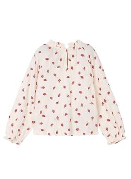 Blouse Mayoral en mousseline imprimé fraises pour fille