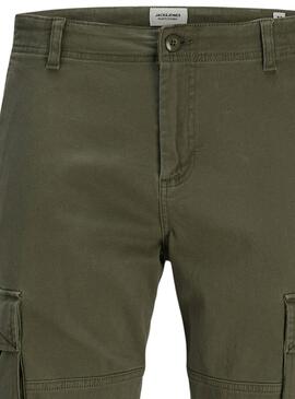Pantalon Jack and Jones Kane Jonnie verde enfant.