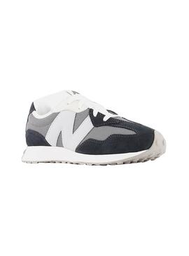 Chaussures New Balance 327 gris et noir pour enfants
