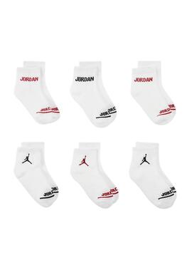 Paquet de chaussettes. Jordan para niña y niño.