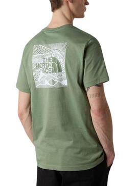 T-shirt The North Face Box vert pour homme