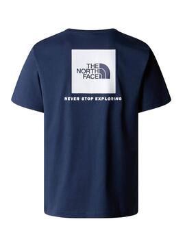 T-shirt The North Face Box bleue pour homme