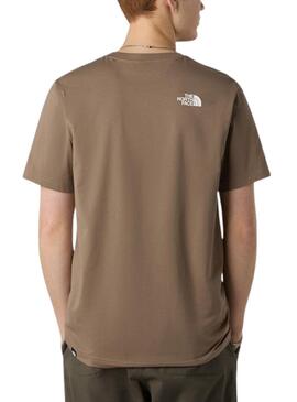 T-shirt The North Face Simple Dome marron pour homme