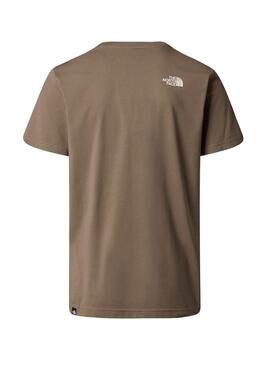 T-shirt The North Face Simple Dome marron pour homme