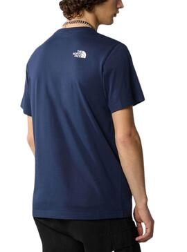 T-shirt The North Face Simple Dome bleu pour homme