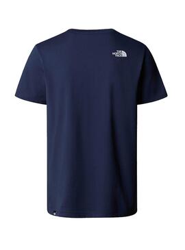 T-shirt The North Face Simple Dome bleu pour homme