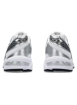 Chaussures Asics Gel 1130 blanches et argentées pour femme