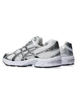 Chaussures Asics Gel 1130 blanches et argentées pour femme