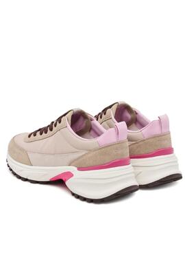 Baskets Calvin Klein Jeans Hike Runner rose pour femme