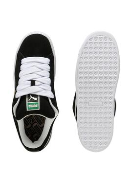 Chaussures Puma Suede XL noires pour femmes et hommes