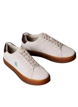 Sneakers Calvin Klein Jeans Classic Cupsole beige pour homme