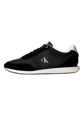 Sneakers Calvin Klein Jeans Retro Runner noir pour homme