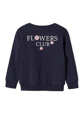 Sweatshirt Name It Linka marine pour fille.