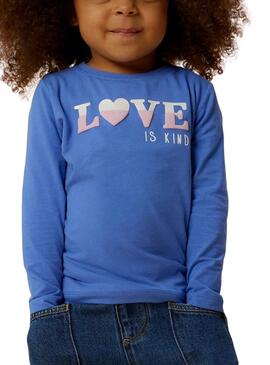 T-shirt Name It Lira bleue Love pour fille