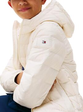 Manteau matelassé Tommy Hilfiger beige pour enfants