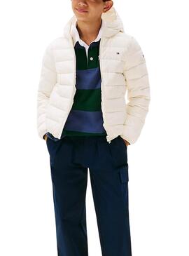 Manteau matelassé Tommy Hilfiger beige pour enfants