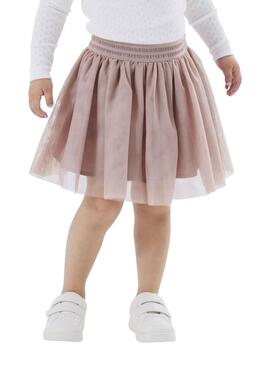 Jupe Name It Nutulle rose en tulle pour fille