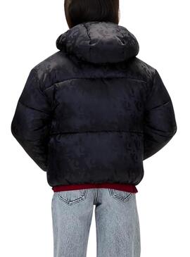 Veste matelassée Calvin Klein Logos noir fille