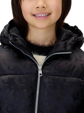 Veste matelassée Calvin Klein Logos noir fille