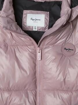 Veste matelassée Pepe Jeans Essie rose pour fille