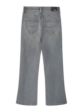 Jean Pepe Jeans Willa Flare gris fille