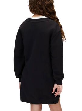 Robe Calvin Klein Towling Monogram noire pour fille
