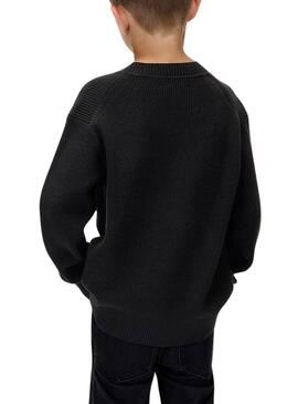 Maillot Calvin Klein Towelling Logo noir pour enfant